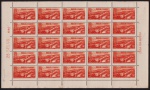 Brasil 1955 - Usina de São Francisco, selo em folha completa de 25 selos sem carimbo com goma!