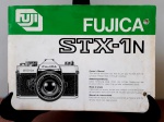 Manual original da câmera fotográfica fujica STX-1N.