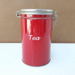 Lata Tea com tampa de vedação hermética - 17 x 10cm. Ótimo estado de conservação conforme fotos.