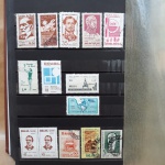 14 selos do Brasil de anos variados conforme foto. Vendidos no estado álbum não acompanha.