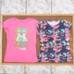 02 Camisetas infantil tam. 11/12 marca My Little Pony e PS Girl Inovare. Usado em bom estado de conservação conforme fotos.