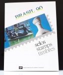 Coleção dos Correios - Anual Selos Brasil 1990 completa com capa e sem uso perfeito estado. Veja mais fotos de toda coleção completa.
