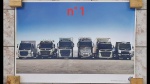 Poster dos caminhões Volvo em várias versões confeccionado em papel resistente medindo 1 x 70.