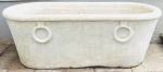 ITALIA SÉC XIX - Magnifica, secular e rara banheira fabulosamente esculpida em único bloco de marmore carrara branco. Mede 1,70 comprimento x 72 cm largura.