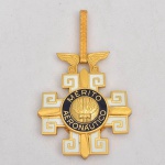 Medalha Mérito Aeronáutico, - ( Republica federativa do Brasil) , comenda de Alta Patente. com estojo e fita azul original.