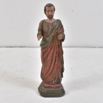 ARTE SACRA - Santo representando São judas Tadeu- Medidas:  45 cm alt x 12 cm larg x 13 cm prof