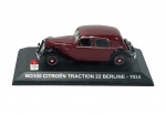 Modelo de metal em escala 1/43 - Citroen Traction 22  BERLINE 1934, excelente qualidade e detalhamento. 12 cm