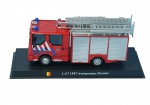 Coleção Caminhões de Bombeiros do Mundo - Autopompe Dennis, FRANÇA  -  Modelo de metal em escala 1:57, 1997 Del Prado.