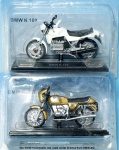 Dois (02) modelos de metal em escala 1:38 - BMW R 90 S e e BMW K 100, lacrados.