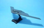 Coleção Aviões Militares, NORTHROP B-2, modelo de metal em escala 1: 280. Bem detalhado, no blister.