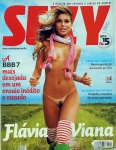 Revista SEXY - FLÁVIA VIANA BBB, maio 2007. Boa conservação. Ed RD