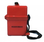 GUEPARDO Camping - Case hermético na cor vermelha, impermeável fecho com o-ring. Contém manta térmica. 10,5 x 7,5 cm.