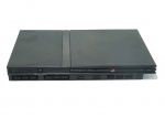 PS2 - Console Playstation 2 Slim com duas manetes e fonte original. Não testado, aparenta integridade e boa conservação, não acompanha cabo A/V. ( LANCE LIVRE OPORTUNIDADE)