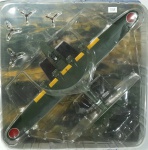 Coleção Bombardeiros de II Guerra Mundial - KAWANISHI H6K4,  modelo de metal em escala  1:144, 28 cm.