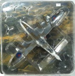 Coleção Bombardeiros de II Guerra Mundial - SHORT SLUMBERLAND,  modelo de metal em escala  1:144, 22 cm.