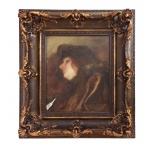 Albert Breauté (1853-1939). Frisson D`Automme. Óleo sobre tela. 45 x 38 cm.  