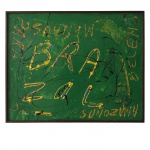 José Roberto Aguilar (1941). Brasil. Óleo sobre tela. Assinado, cid. 73 x 92 cm.  