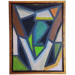 Aldo Bonadei (1906-1974), Sem Título. Óleo sobre tela. Assinado, cie e datado de 1951. 76 x 57 cm.