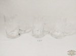 3 Canecas para Chopp em Cristal Translucido. Medida: 13,5 cm x 6,5 cm
