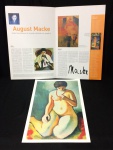 AUGUST MACKE - Coleção "As Pinturas Mais Valiosas do Mundo" - Caras e HSBC - itens em ótimo estado - MEDE: 43cm altura X 28,5cm largura - para emoldurar - capa no estado.
