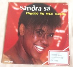 VINIL COMPACTO - SANDRA DE SÁ - Enredo do meu Samba - ano 1984 - item não testado. Pertenceu à Equipe Lual DJ Carlinhos - possui a letra que foi da trilha sonora da novela "Partido Alto".