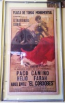 ANTIGO CARTAZ- Plaza de Toros de 1964 - Barcelona - Cartaz com moldura em alumínio e vidro. Medindo: 1m11cm altura X 66cm largura. RETIRADA NO LOCAL