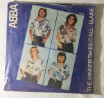 Antigo compacto ABBA THE WINNER TAKES ITALL - Elaine - ano 1980 - item tocando - capa em bom estado - vendo na Sendas.