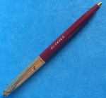 Caneta Esferográfica Parker T-Ball Jotter - Ponta Média - Cores: dourada e vinho - Refil sem tinta - item no estado - Possui gravação no corpo "Dr. Paulo". Ind. Bras.