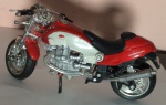 Miniatura Maisto - Motocicleta Centauro V10 - cores: vermelho e cinza. Item no estado.