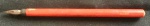 ANTIGA CANETA TINTEIRO - com cabo de madeira e pena metálica - no estado - marca Habe - origem Alemã. Mede: 0,9mm largura X 17cm comprimento.