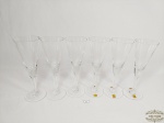 Jogo de 6 taças fluts  espumante em cristal  translucido Hering. medida 20 cm de altura