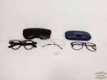 Lote 3 Oculos  para colocar grau  com 2 estojos