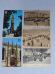 COLECIONISMO - Cinco antigos cartões postais procedentes de Portugal, representando fotografias de paisagens locais. Maior 15 x 10 cm, menor 14 x 9 cm.