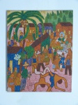 Cícero Monteiro - "Roda de Capoeira", óleo sobre tela, assinada o datado, 91. Med. do chassi 50 x 40cm.