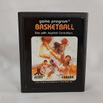 Fita ou cartucho do vídeo game ATARI - Basketball CX2624 - Consta data 1978 no label. Infelizmente não temos o console para testar.