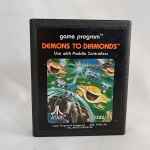 Fita ou cartucho do vídeo game ATARI - Demons to Diamonds CX2615 - Consta data 1978 no label. Infelizmente não temos o console para testar.