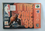 Cartucho para Nintendo 64  NBA In The Zone 98  Fabricado na Zona Franca de Manaus  jogo desenvolvido em inglês - contém manual de instruções em português   na caixa original  usado - sem teste de funcionalidade - caixa com sinais de manuseio