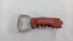 Coca Cola - Lindo promo ou promocional Coca com abridor de garrafa, abridor de vinho e canivete. Mede 8,5cm de comprimento fechado