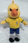 Pelúcia Mascote Seleção Brasileira Canarinho Pistola  40cm de altura  item de coleção sem manuseio  sem embalagem - muito bem conservado