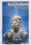 COLECIONISMO - IRON MAIDEN pôster original de época impresso no Brasil na década de 80, sem dobras, medindo 88 x 60 cm. Atenção: Devido ao tamanho, apenas para retirada na sede do Túnel do Tempo.