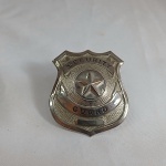 Curioso badge ou distintivo de Security Guard. Mede 6,5cm de altura.