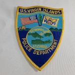 Lindo patch da policia das Ilhas Virgens Americanas. Mede 13cm de altura