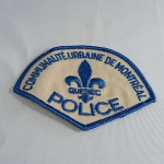 Antigo patch da polícia de Quebec no Canada. Mede 11cm de comprimento