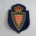 Belíssimo patch de polícia do principado de Monaco. Com velcro na parte de trás. Mede 11,5cm de altura