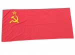 MILITARIA - Enorme BANDEIRA SOVIÉTICA COMUNISTA (CCCP - UNIÃO DAS REPÚBLICAS SOCIALISTAS SOVIÉTICAS), feita em tecido resistente. A Estrela e a Foice são pintadas. Mede aprox. 2,30 x 1,10 cm. Nunca foi usada. Na bandeira do comunismo, o vermelho representa o sangue do martírio sofrido pelos operários, a foice representa a classe operária agrícola e o martelo a classe operária industrial. A estrela de cinco pontas representa tanto os cinco continentes quanto os cinco grupos da sociedade comunista: camponeses, operários, exército, intelectuais e juventude. `Este item não Promove ou glorifica violência ou intolerância racial. Está à venda apenas para fins de preservação da memória histórica. A organização do leilão não faz apologia a quaisquer movimentos políticos ou ideológicos, e repudia qualquer ideologia de cunho racista.`