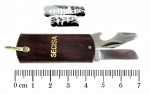 Colecionismo/canivetes - Mini Canivete promocional com 7,0 cm de comprimento com a lâmina aberta. Canivete com 2 lâminas. Canivete em excelente estado de conservação e plenamente funcional. Molas fortes e talas de madeira.