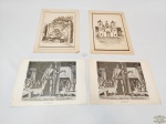 4  Propaganda Antiga De Farmácia De Remédio ilustadas . Medida: 2 de 31 cm x 21,5 cm e 2 de 46 cm x 32 cm