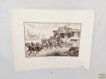 Gravura  desenho Rouen le Havre. Medida: 48 cm x 38 cm.