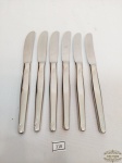 Jogo de 6  Facas Mesa em Aço Inox Hercules Modelo Riscadinho.medida 21 cm e lamina 8 cm