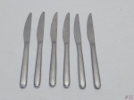Jogo de 6 facas de mesa em aço inox Hercules. Medindo 23cm de comprimento.